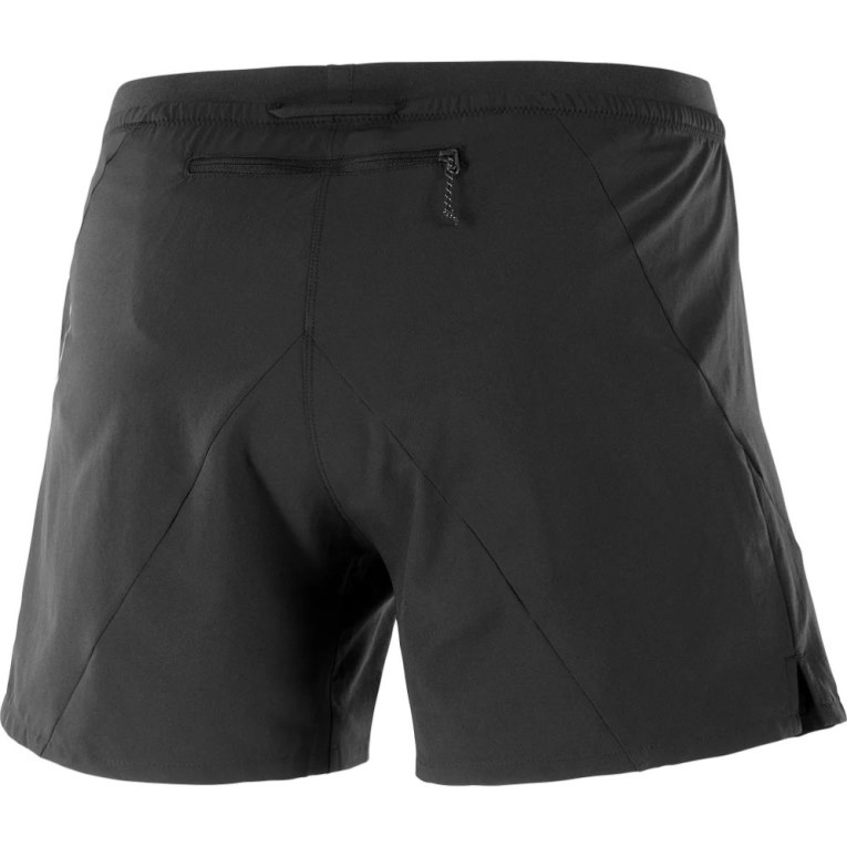 Black Salomon Cross 5'' Men's Shorts | PH 06784V